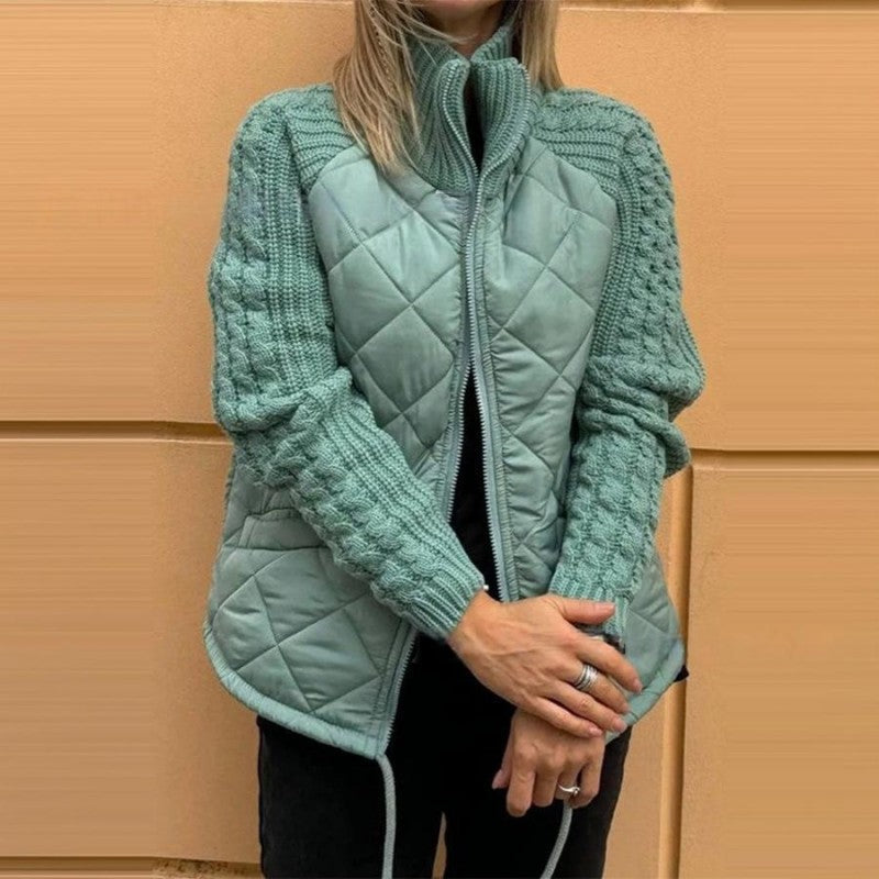 Harriet | Quilted Knit-Sleeve Jacket
