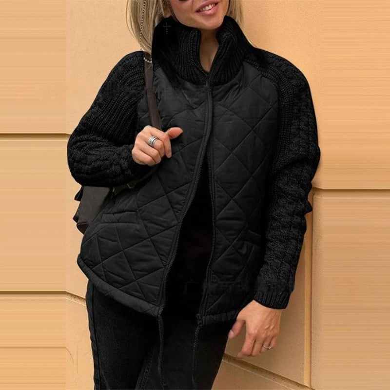 Harriet | Quilted Knit-Sleeve Jacket