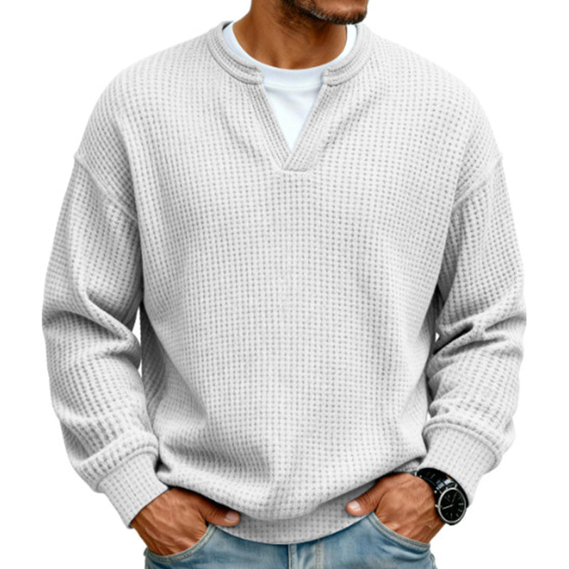 Calder | Textured Layered-Neck Top