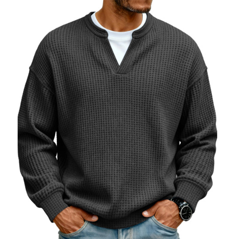 Calder | Textured Layered-Neck Top