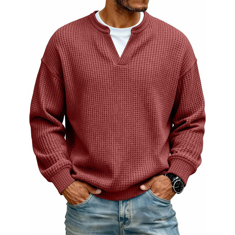 Calder | Textured Layered-Neck Top