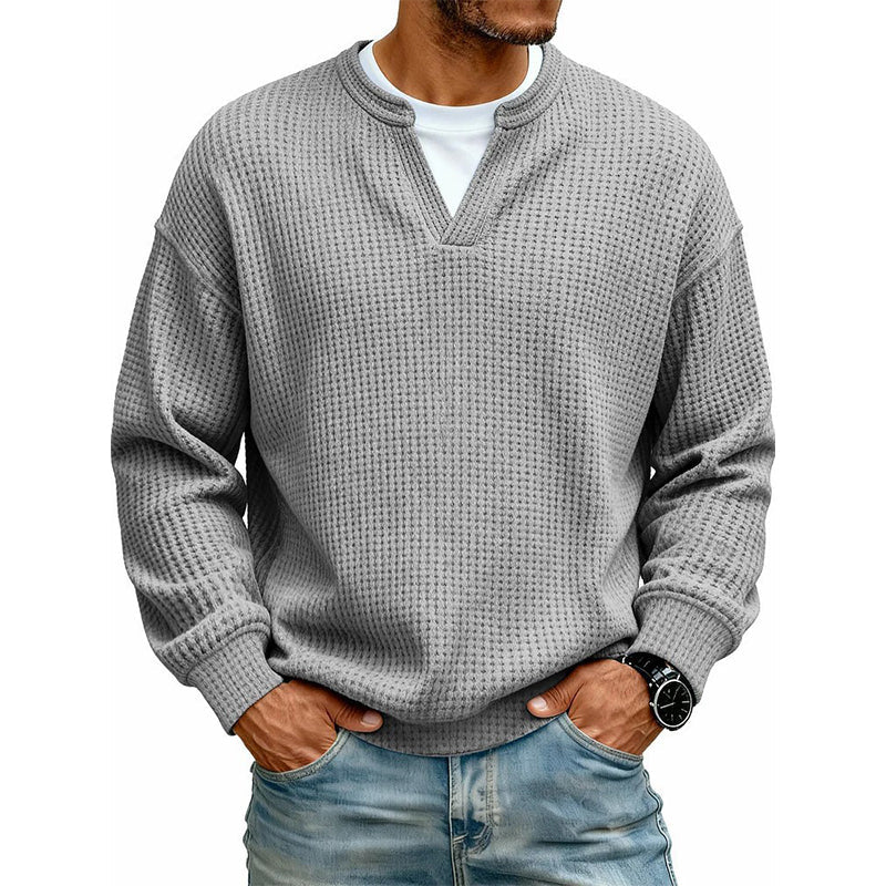 Calder | Textured Layered-Neck Top