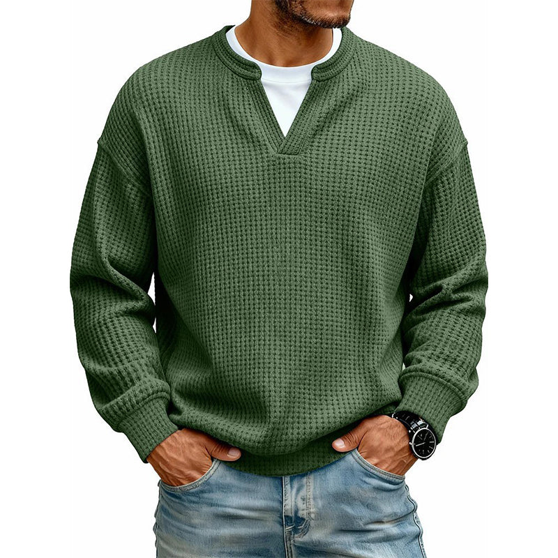 Calder | Textured Layered-Neck Top
