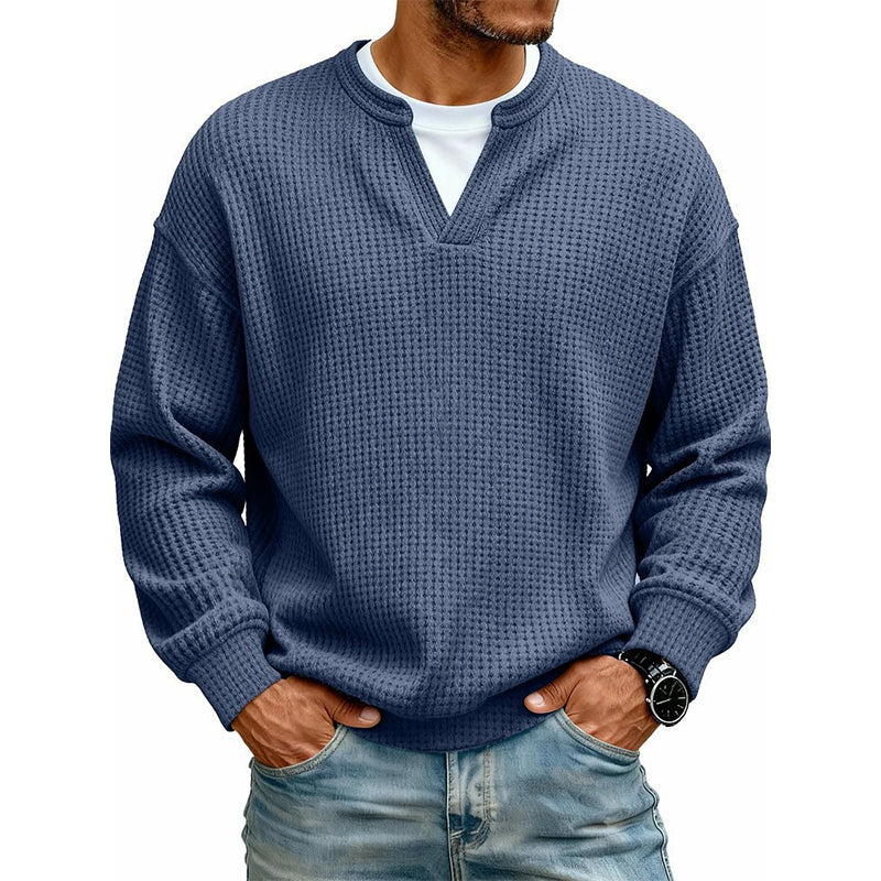 Calder | Textured Layered-Neck Top