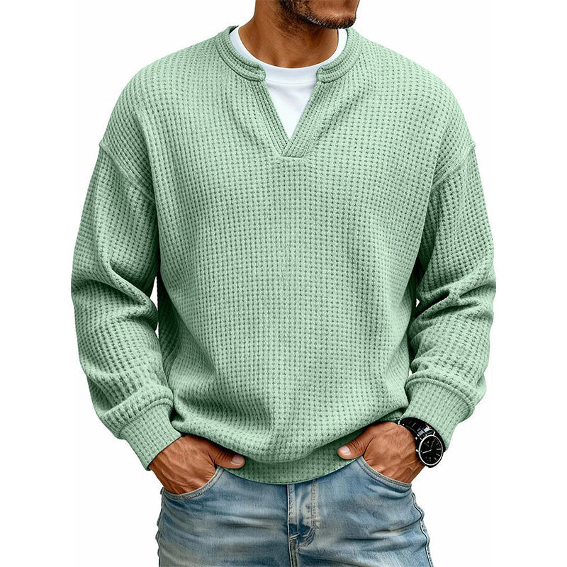 Calder | Textured Layered-Neck Top