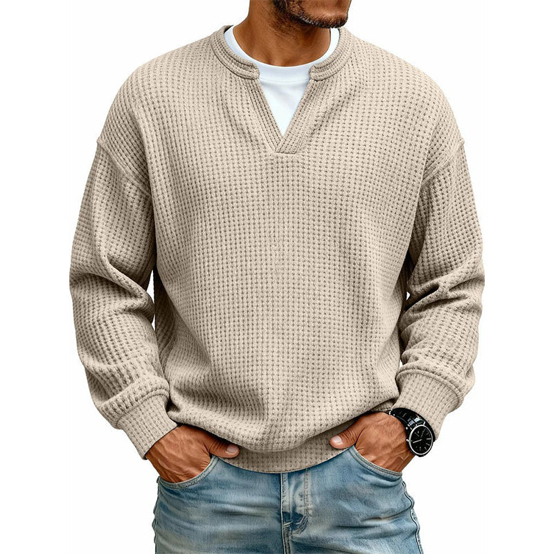 Calder | Textured Layered-Neck Top