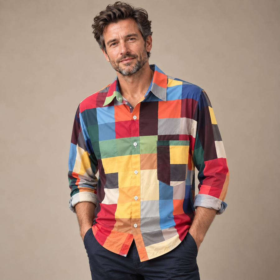 The Russel™ — Patchwork Statement Shirt