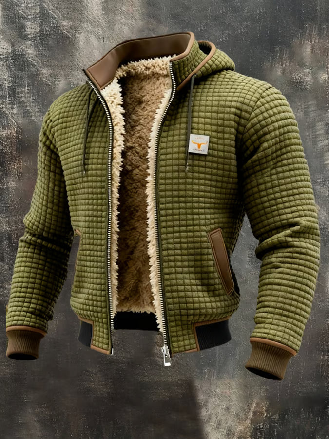Graham | Warm Waffle-Texture Hooded Jacket