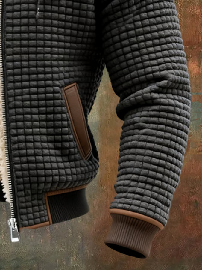 Graham | Warm Waffle-Texture Hooded Jacket