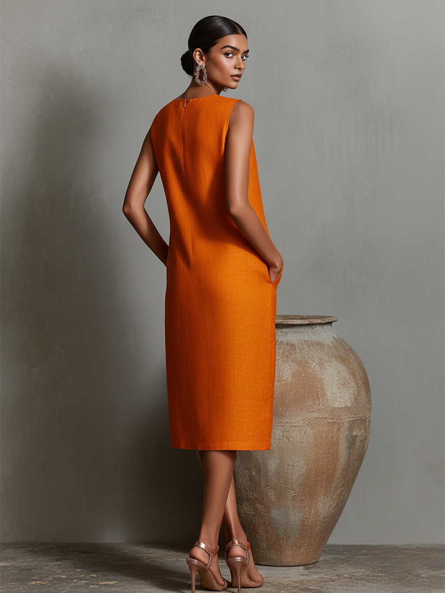 Celia | Midi Dress with Pockets
